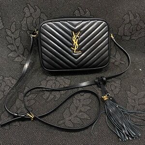 Yves Saint Laurent Black Quilted Crossbody Bag
